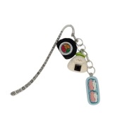 Zakładka do książki z sushi maki, onigiri i bento