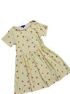 Liberté - cytrynowa sukienka wisienki r 98/104