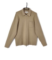 Sweter Kardigan Rozpinany Zamek Beżowy Samsøe Samsøe |R. L