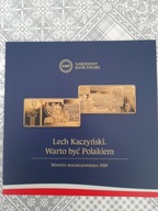 Folder do monety - 500 zł - Lech Kaczyński - Warto być Polakiem - 2021 rok.