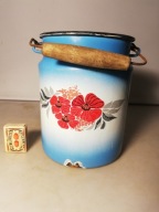 Stara emaliowana kanka bańka na mleko itp.