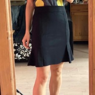 Max Studio czarna spódnica dzianina mini 38 M