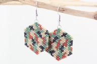 Kolczyki z militarnym wzorem