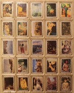 MALARSTWO - MALARZE ŚWIATA 10 FRANKÓW 2007 - 2009 KONGO 25 SZTUK KOMPLET