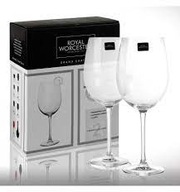 ROYAL WORCESTER DUŻE KIELISZKI DO WINA 2 SZT poj. 0,6L