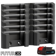 Uchwyt podwójny na akumulator Erbauer 12V EXT DualVolt z blokadą