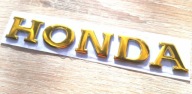 HONDA Napis 3D GOLD 1szt 11,2cm CBR CBF GL CIVIC Gold Wing Goldwing