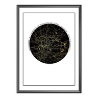 MAPA MIASTA PARSONALIZOWANY PREZENT NA WALENTYNKI KREATYWNY PREZENT OBRAZ