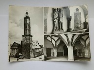 LWÓWEK ŚLĄSKI - Ratusz, płyta nagrobna, sień - pocztówka