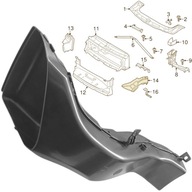BMW 3 F30 F31 M PAKIET WLOT POWIETRZA na tarcze PRAWY kanał tunel