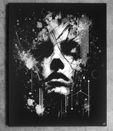 Oryginalny obraz ręcznie grawerowany na blasze... Staloryt Grawer