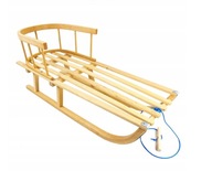 SANKI DREWNIANE Z OPARCIEM TRADYCYJNE BUKOWE SANKA DLA DZIECKA + GRATIS