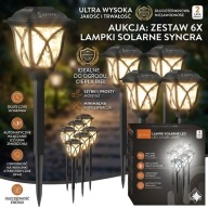 LAMPY SOLARNE OGRODOWE WBIJANE ZESTAW 6 SZTUK MOCNE LED DO OGRODU TARAS 45c