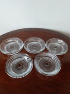 Szklane małe podstawki Ząbkowice kpl.5 sztuk