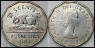MNB - KANADA 5 Centów 1961 # st 2-