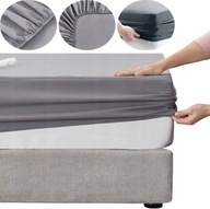 GRUBE PRZEŚCIERADŁO JERSEY Z GUMKĄ ZAKŁADKA NA MATERAC POLSKA 140X200 CM