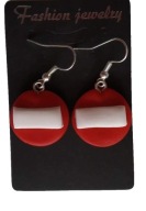 KOLCZYKI Z MODELINY RĘKODZIEŁO ŚMIESZNE ZNAKI DROG