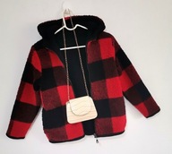 Kurtka baranek dwustronna rozmiar 122cm 7 lat