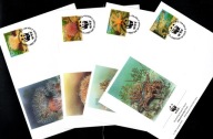 Alderney / 4 Koperty FDC / 61-64 ( WWF - Fauna - Życie morskie ) 1993 r.