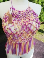 Tunika torebka makrama letnia plażowa na festiwal sesja zdjęciowa