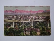SZWAJCARIA - BERN UND DIE ALPEN stara widokówka - BERNO