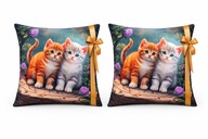 POSZEWKI NA PODUSZKI ZESTAW POSZEWKA DEKORACYJNA OZDOBNA 40X40 NA JAŚKA