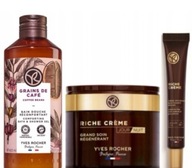Yves Rocher 1 x Riche Creme Dzień /Noc 75ml + Krem Oczy + Żel Ziarna kawy