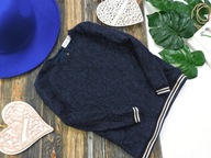 Name It - koronkowa bluza , lampasy r 104