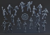 Elven Union - Complete Team - BruteFun Miniatures