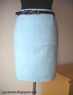 Spódnica ołówkowa niebieska roz 38
