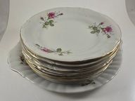 ZESTAW TALERZY DESEROWYCH CHODZIEŻ + patera do ciasta