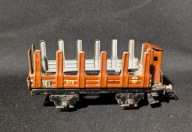 WAGON TOWAROWY METALOWY Z KŁONICAMI - H0