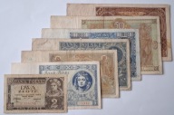 Zestaw Starych Banknotów Polskich II RP 2 5 10 20 50 100 zł 1929 - 1936