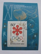 ZSRR - Olimpiada Sapporo 1972 - Mi. bl.75 nadruk - kasowany