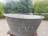 Balia stara wanna ocynk ocynkowana vintage BOHO