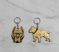 Porządny breloczek na co dzień zawieszka do kluczy pitbull amstaff 2szt