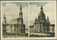 Dresden um 1850. Hofkirche - Hans C. Schmiedicke, Markkleeberg Leipzig 1950