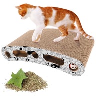 DRAPAK DLA KOTA TEKTUROWY DUŻY legowisko do drapania LEŻAK KARTONOWY 41x22