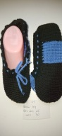 M 45 Kapcie balerinki handmade roz.44 NOWE ręcznie robione