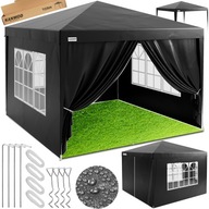 NAMIOT OGRODOWY MOCNY PAWILON HANDLOWY ALTANA 3x3 m + 4 ŚCIANKI BOCZNE OKNA