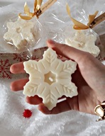 Świeczki sojowe śnieżynka świeczki świąteczne gwiazdka upominek na Święta