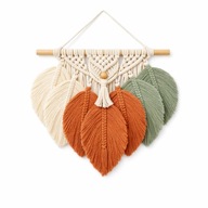 Makrama BOHO z piórami – unikalna dekoracja ścienna / łapacz snów