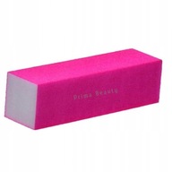 BLOK polerski POLERKA PILNIK czterostronny do manicure paznokci NEON róż