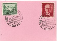 TRZECIA RZESZA -karta -stemple znaczki -1943 rok