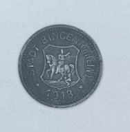 BINGEN - 10 PFENNIG 1918 - cynk / niemagnetyczna