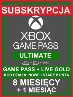 Subskrypcja Xbox Game Pass 8 + 1 Miesięcy subskrypcji