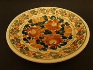 Koło, fajansowy talerz ozdobny, talerz ozdobny Prl, fajans Prl