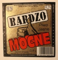 ETYKIETA - Browar Konstancin - BARDZO MOCNE - Piwo Jasne - PASTERYZOWANE