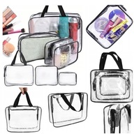 Kosmetyczka podróżna WatchMe – Zestaw 3 przezroczystych kosmetyczek