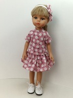 Ubranka sukienka dla lalki Paola Reina 32cm spódniczka bluzka 3w1